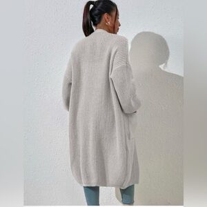 Women's Gray Cardigan Sweater
